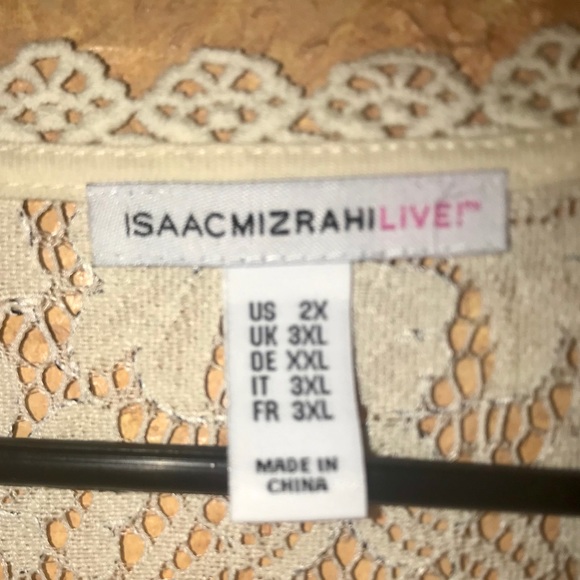 NWOT ISAAC MIZRAHI IVORY LACE DUSTER - Picture 2 of 2